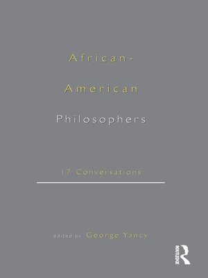 cover image of African-American Philosophers